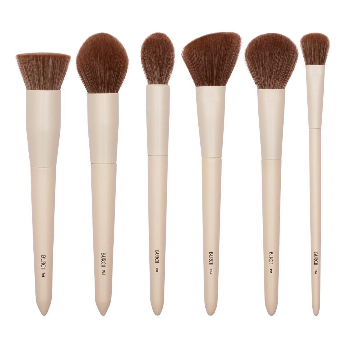 BURCII Gezichtsmake-up Kwastenset (6-delig)